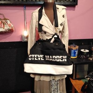 Steve Madden Duffel Bag with shoulder strap.